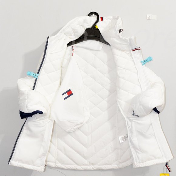 Tommy Hilfiger Ladies' Packable Jacket WHITE - Picture 6 of 9